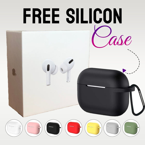 AirPods Pro 2 AAA Quality Wireless Earbuds with Free Silicon Case – Noise Cancellation, Long Battery Life & Premium Sound